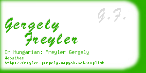 gergely freyler business card